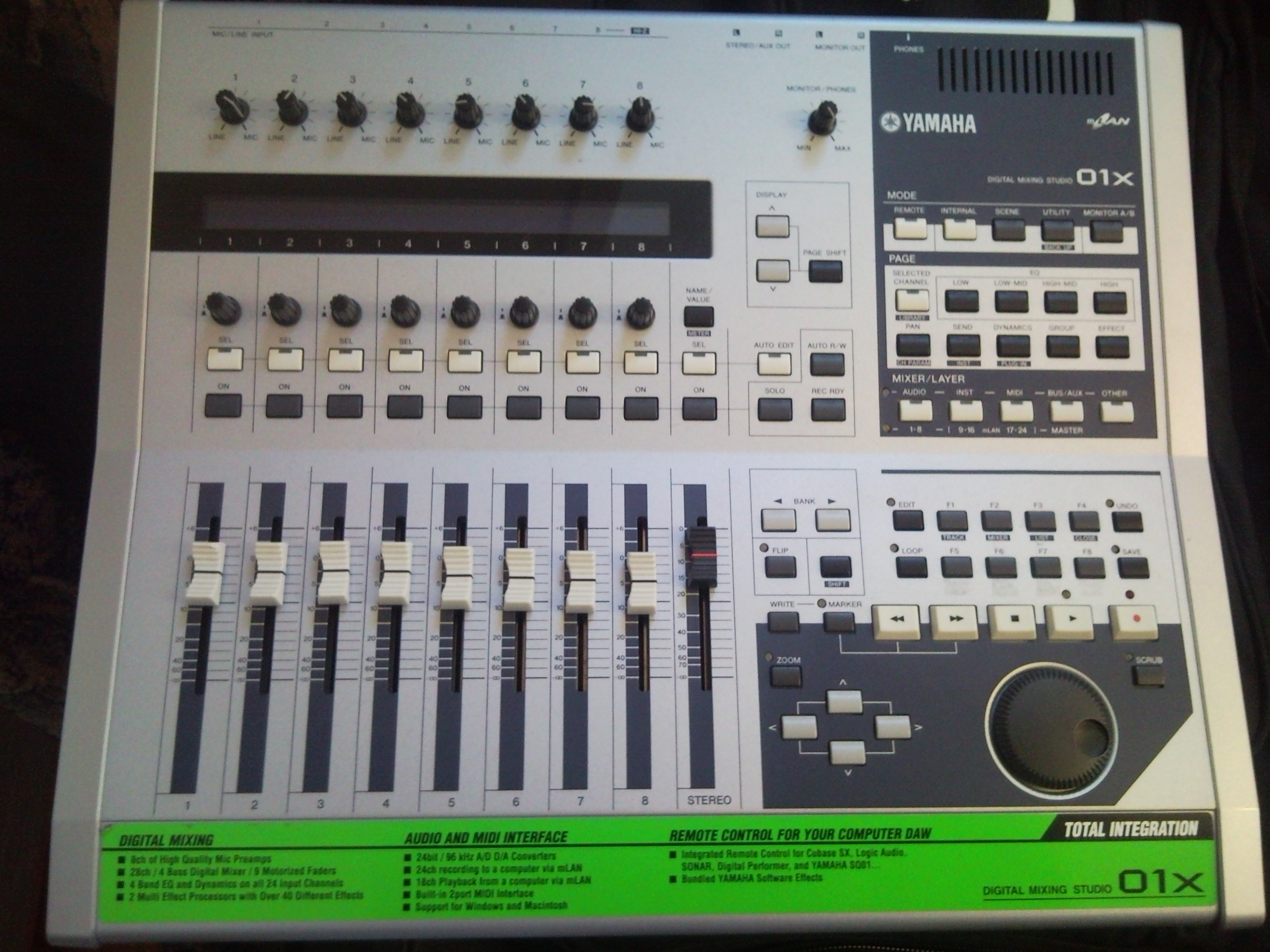 Yamaha 01X - Digitalmischpult DAW - remote - Firewire/mLan · Soundanlagen &  PA