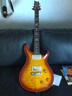 PRS Custom 22 - 10 top Decke, Bird Inlays, Tobacco Sunburst