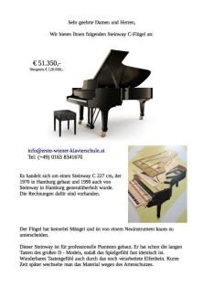 Steinway C - Flügel weit unter Wert abzugeben