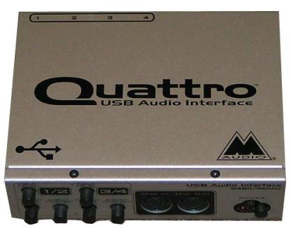 M-Audio Quattro. USB-Audio/MIDI-Interface für Mac und PC