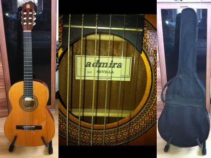 Akustik Gitarre ADMIRA Mod. SEVILLA + Ständer + Tasche