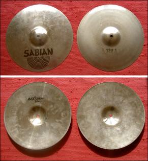 Hi Hat Becken Sabian AAX Studio Hats 14 Zoll