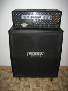 Mesa Boogie Dual Rectifier + 4x12 Cabinet schräg