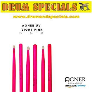 Agner Drumsticks UV Pink 7A 5A 5B