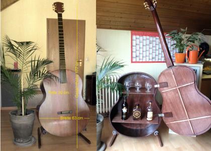 Gitarre als Barschrank