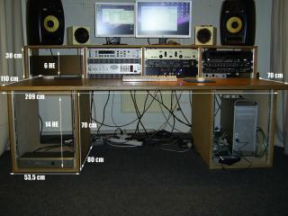 Tonstudio Tisch | DAW Tisch | 19  Rack | VB:750,-€