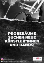 Proberäume suchen neue Bands und Künstler*innen