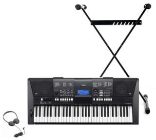 Yamaha PSR E423 + Ständer + Hülle - Neu -> Garantie bis2020