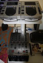 2 x CDJ 100s + VMX 300 Mixer + ZOMO STÄNDER