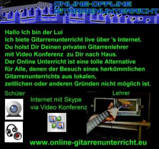 Online-Gitarrenunterricht